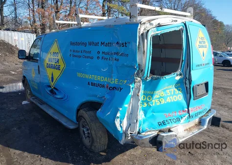 2017 GMC Savana 2500 Work Van from USA, damaged, VIN 1GTW7AFF2H1907197